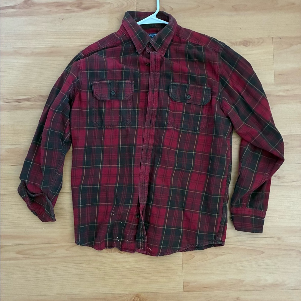 Men's Red Plaid Shirt